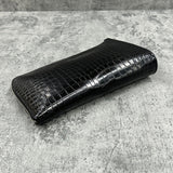 クロコダイルのクラッチバッグ