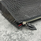 クロコダイルのクラッチバッグ