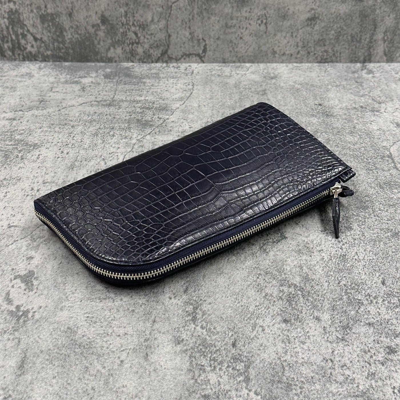 クロコダイル クラッチバッグ SAGGIO MINI - NAVY/ネイビー – Le'sac