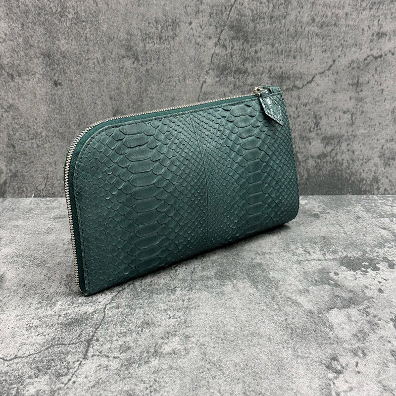 パイソン クラッチバッグ SAGGIO MINI - GREEN/グリーン