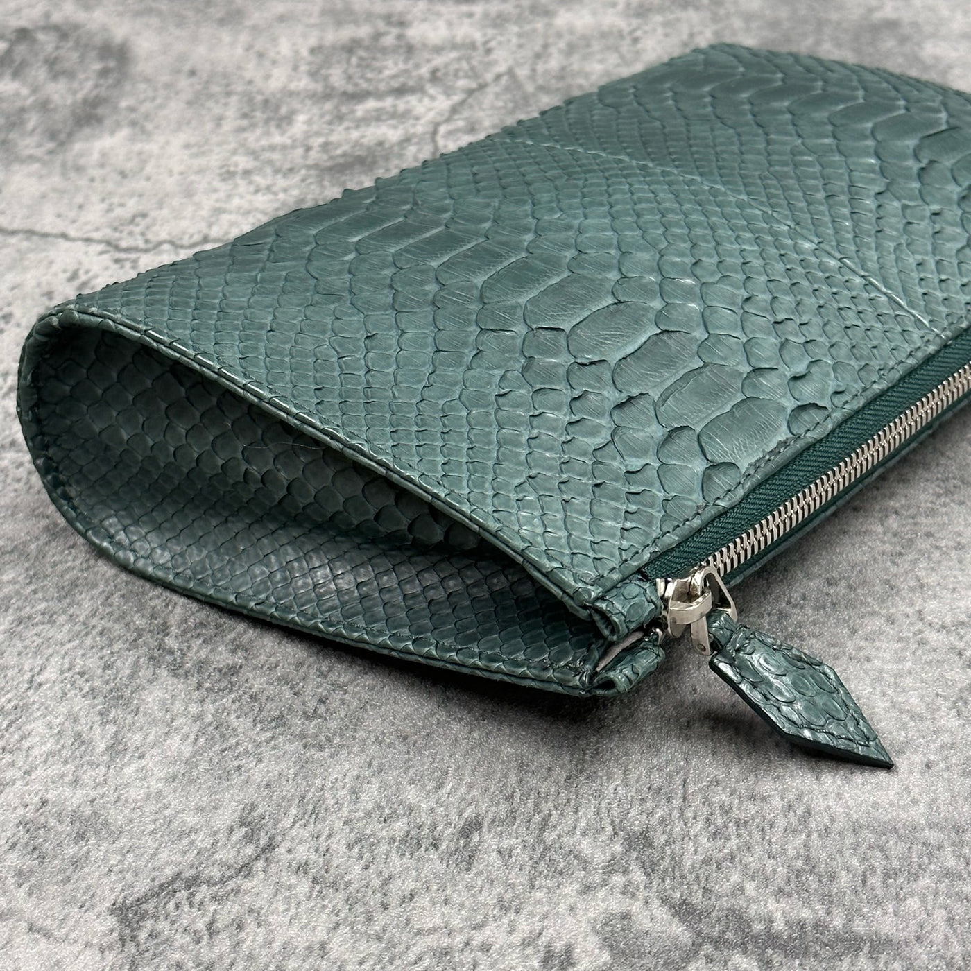 パイソン クラッチバッグ SAGGIO MINI - GREEN/グリーン – Le'sac
