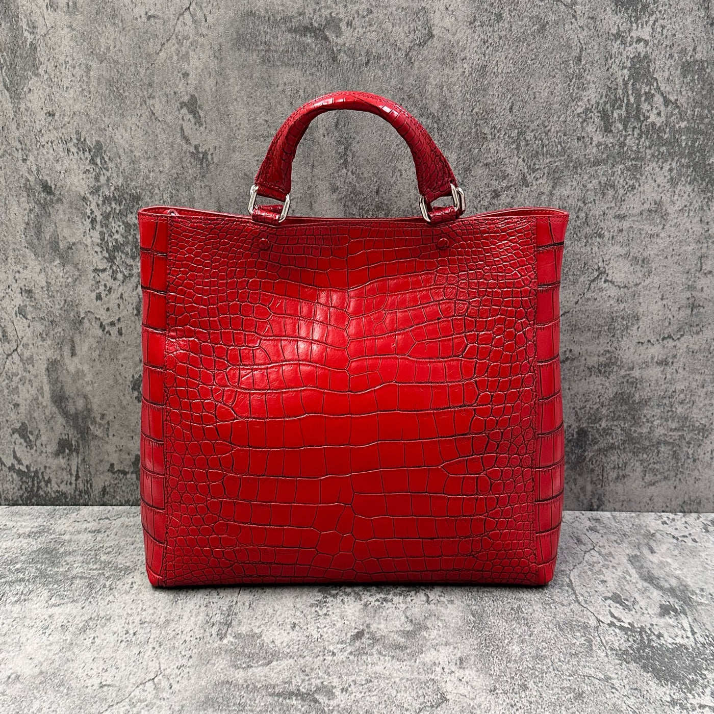 クロコダイル トートバッグ TAOTH SPORT - 目地染めレッド – Le'sac