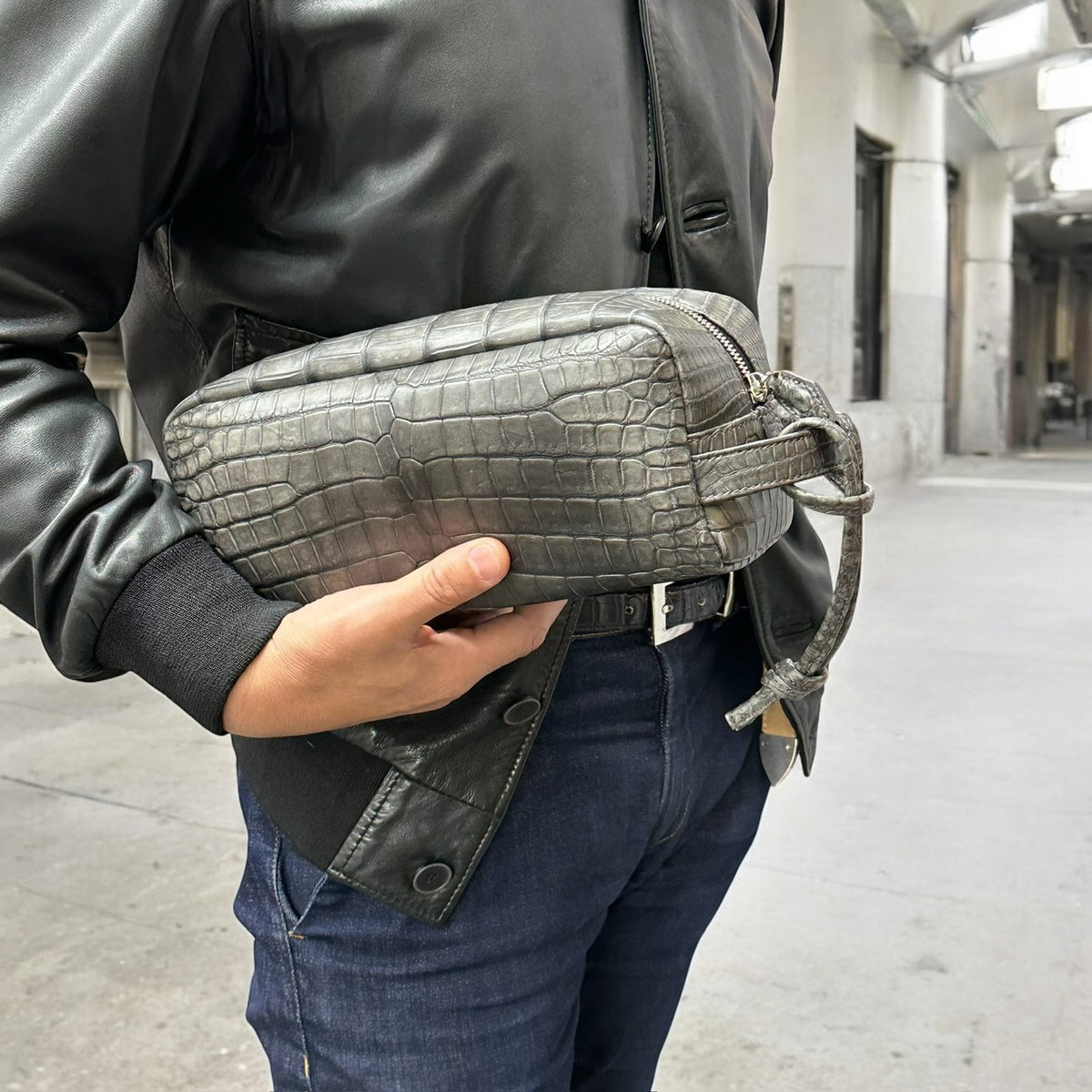 GARBO　最高級　ポロサス　クロコダイル　セカンドバッグ GARBO 最高級 ポロサス クロコダイル セカンドバッグ GARBO 最高級