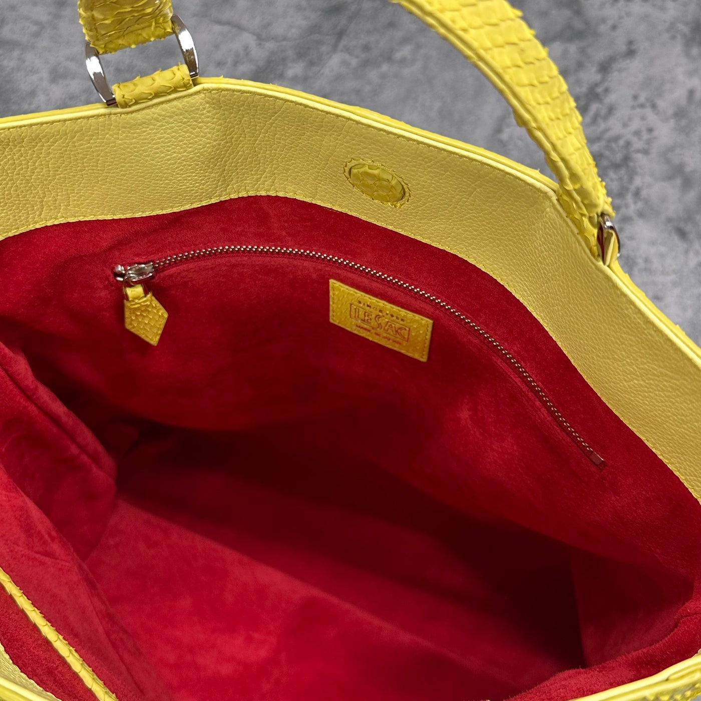 パイソン トートバッグ TAOTH - YELLOW/イエロー – Le'sac