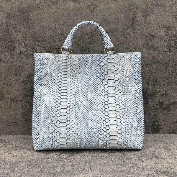 パイソン トートバッグ TAOTH SPORT SPC - WHITE＆BLUE/ホワイト＆ブルー