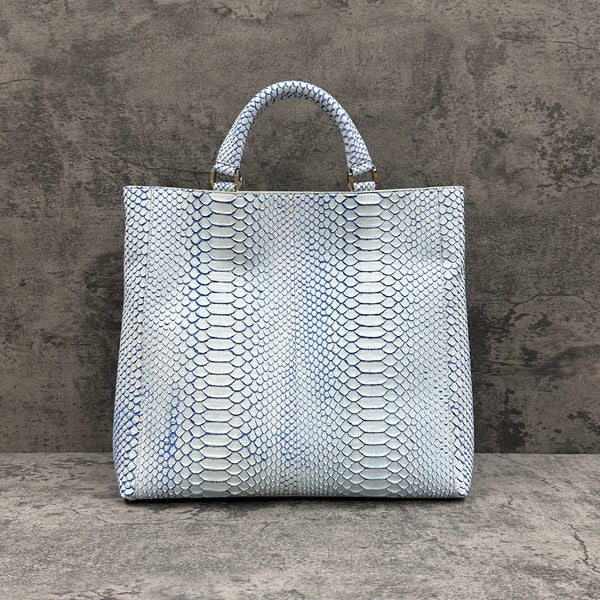 パイソン トートバッグ TAOTH SPORT SPC - WHITE＆BLUE/ホワイト＆ブルー