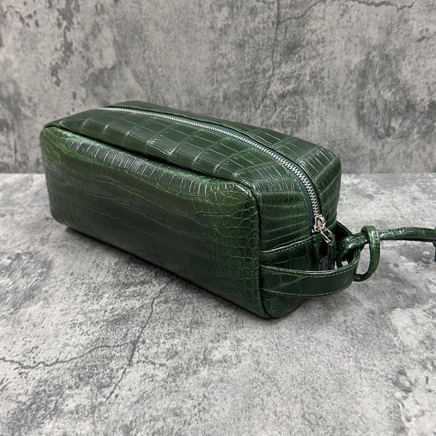 クロコダイル　バック　深緑 クロコダイル セカンドバッグ WAGNER - GREEN/グリーン – Le'sac