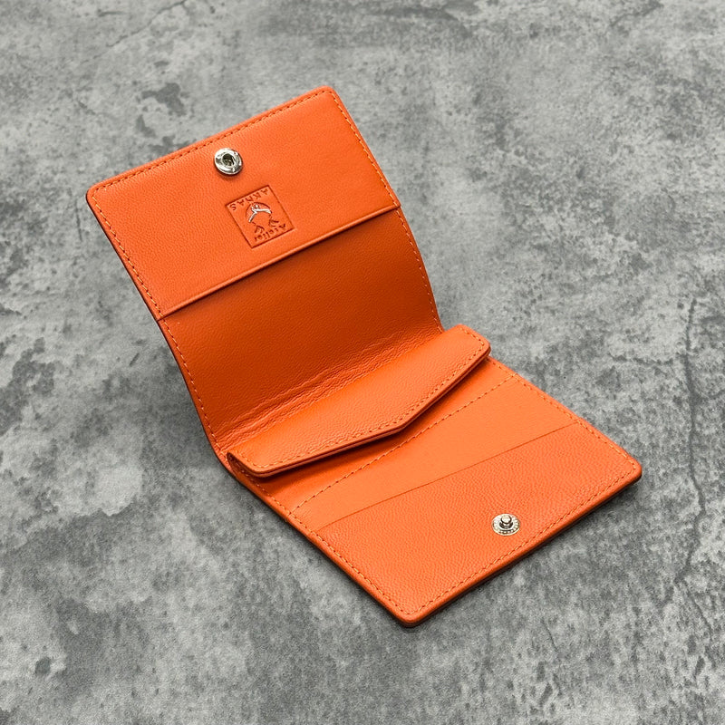 スティングレイ スマートミニ財布 エイ革 ガルーシャ 本革 茶色
