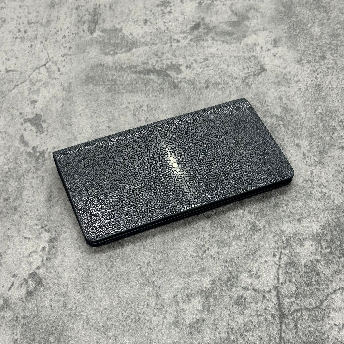 スティングレイ 長財布 エイ革 ガルーシャ 本革 ブルーグレー 品番WP