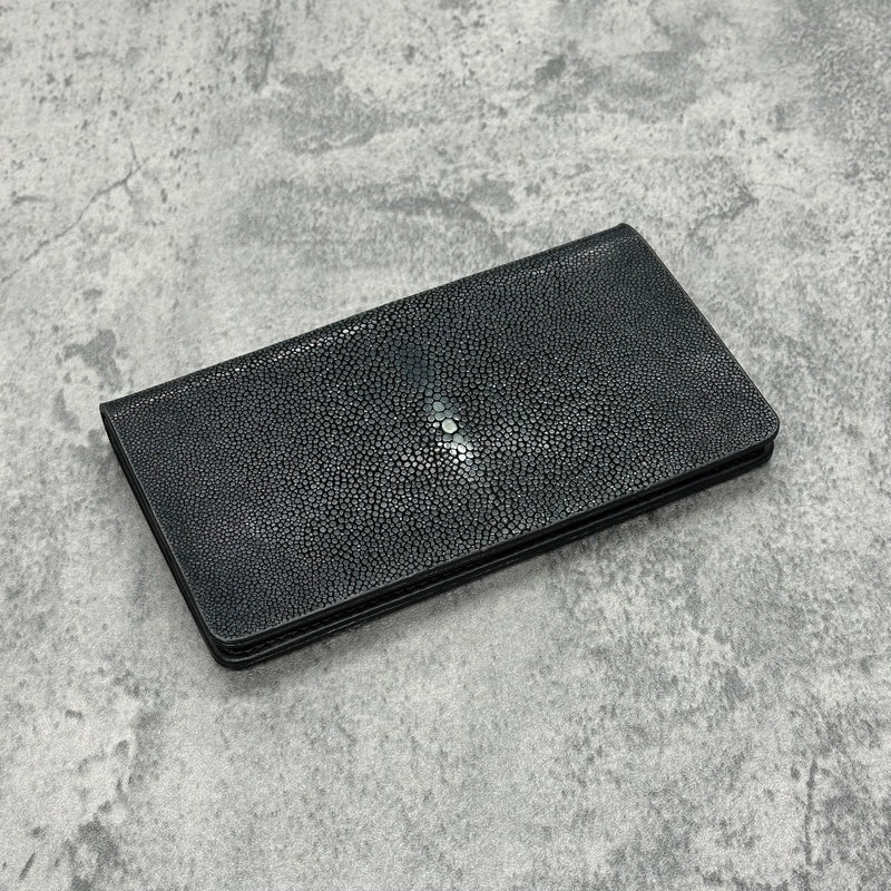 スティングレイ 長財布 エイ革 ガルーシャ 本革 黒 ブラック 品番WP