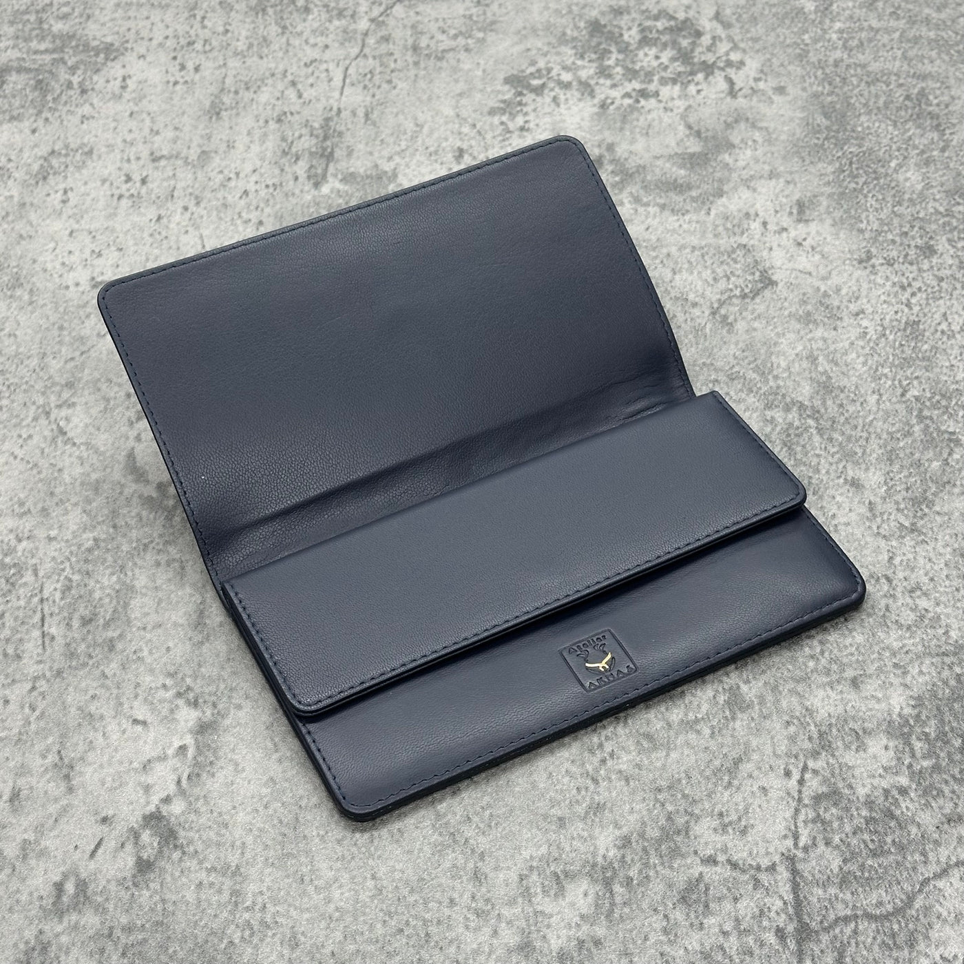 スティングレイ 長財布 エイ革 ガルーシャ 本革 紺 ネイビー 品番WP